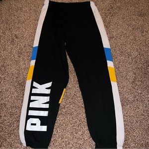 VS PINK Striped Joggers